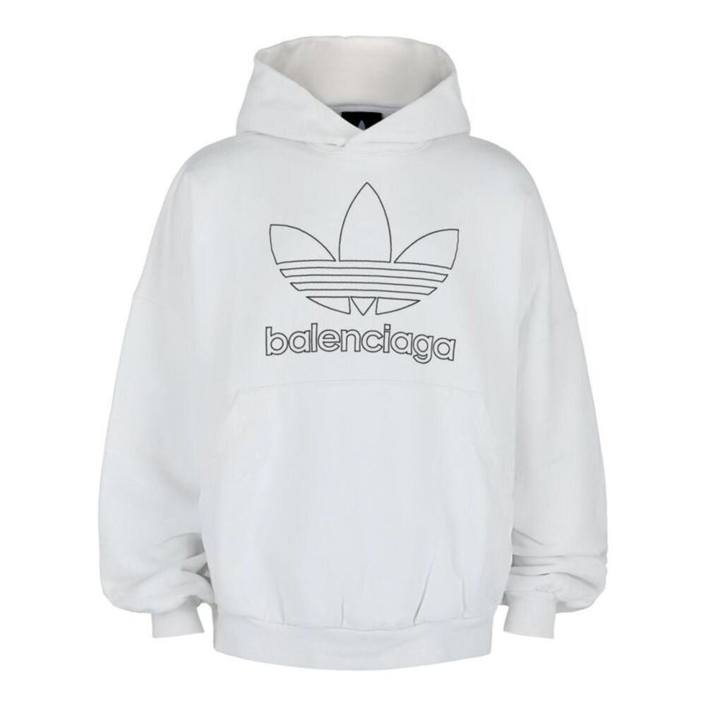 Balenciaga x Adidas Oversized Hoodie White Mens
